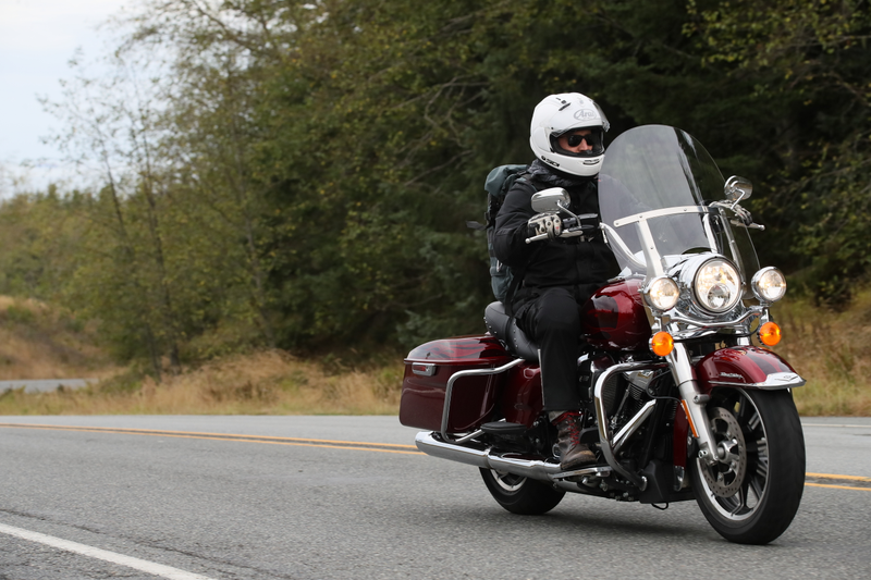 The cheapest bike I tested, the Road King.